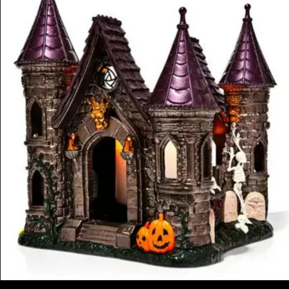 B&BW 2023 Skull King's Halloween House Haunted Castle Luminary (IN ORIGINAL BOX) - Picture 10 of 10